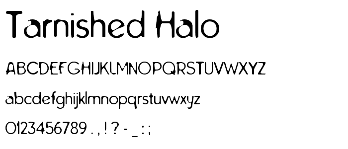 Tarnished Halo font